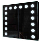 Specchio LED Quadrato | Controllo tramite interruttore a muro | Luce bianca fredda - Reyze Serie Salono Modello 6